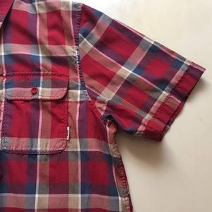 Vans plaid short sleeve button up